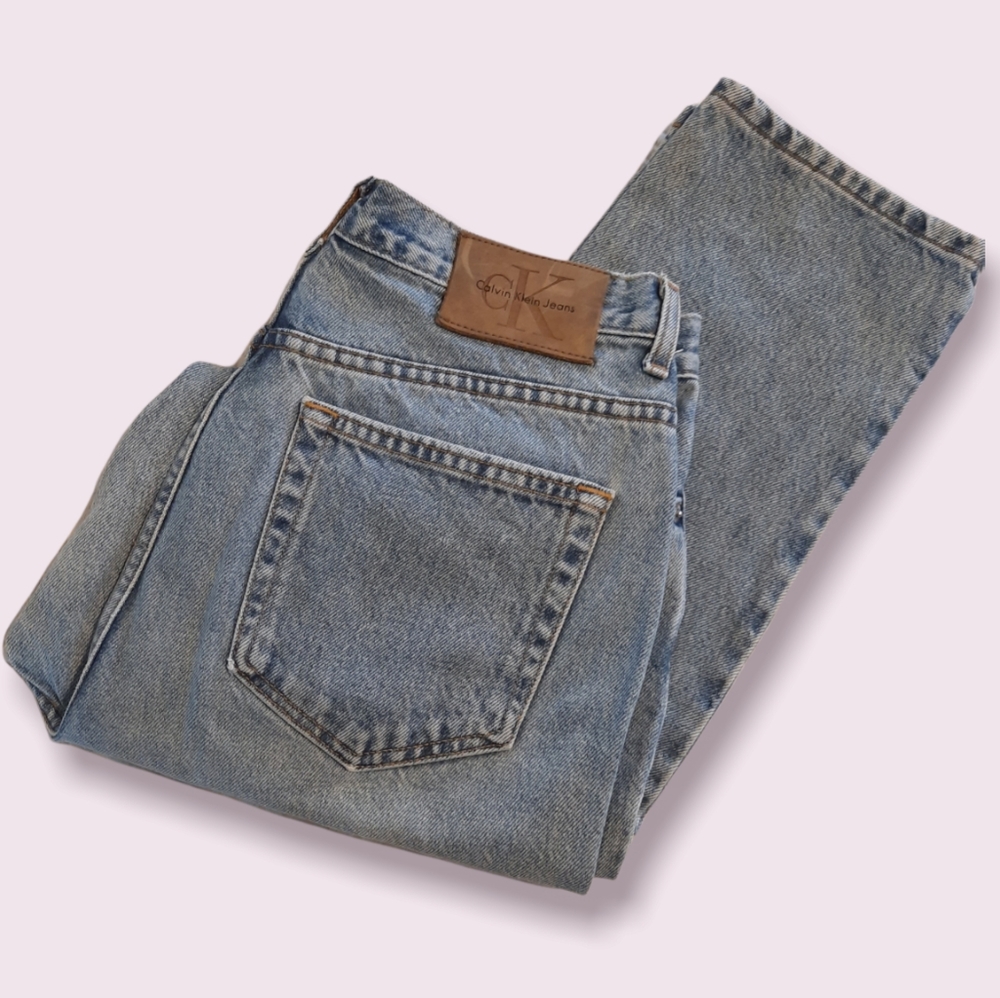 Vintage Calvin Klein 1990's Classic Five Pocket Double Stonewash USA Jeans